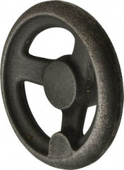 Gibraltar - 4", 3 Spoke Offset Handwheel - 1.2" Hub, Cast Iron, Plain Finish - Apex Tool & Supply