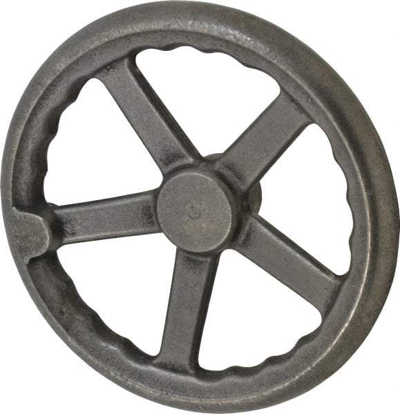 Gibraltar - 10", 3 Spoke Offset Handwheel - 2" Hub, Cast Iron, Plain Finish - Apex Tool & Supply