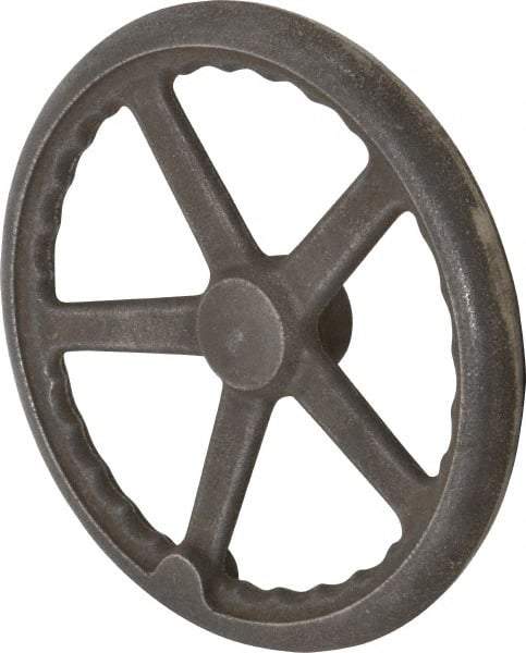 Gibraltar - 12", 3 Spoke Offset Handwheel - 2.2" Hub, Cast Iron, Plain Finish - Apex Tool & Supply