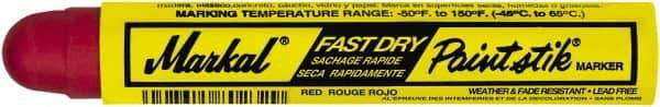 Markal - Red Paint Marker - Round Crayon Tip, Alcohol Base Ink - Apex Tool & Supply