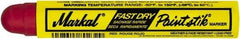 Markal - Red Paint Marker - Round Crayon Tip, Alcohol Base Ink - Apex Tool & Supply