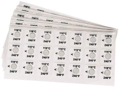 Tempil - 116°C Temp Indicating Label - 1 Rating - Apex Tool & Supply