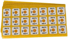 Tempil - 204°C Temp Indicating Label - 1 Rating - Apex Tool & Supply