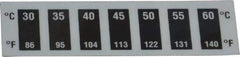 Tempil - 30°C Temp Indicating Label - 7 Ratings - Apex Tool & Supply