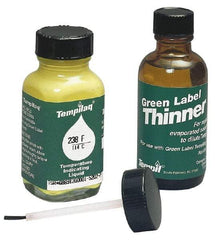 Tempil - 1,250°F Temp Indicating Liquid - 2 Ounce Container, 677°C - Apex Tool & Supply