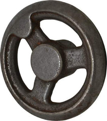 Gibraltar - 4", 3 Spoke Straight Handwheel - 1.2" Hub, Cast Iron, Plain Finish - Apex Tool & Supply