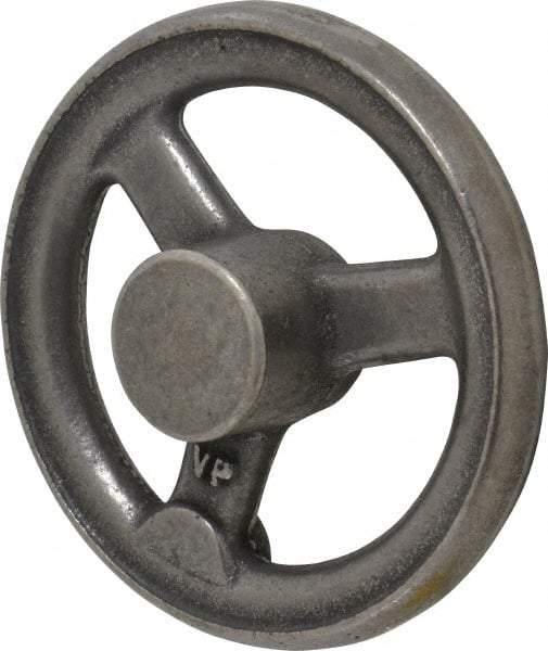 Gibraltar - 5", 3 Spoke Straight Handwheel - 1.4" Hub, Cast Iron, Plain Finish - Apex Tool & Supply