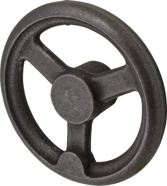 Gibraltar - 6", 3 Spoke Straight Handwheel - 1-1/2" Hub, Cast Iron, Plain Finish - Apex Tool & Supply