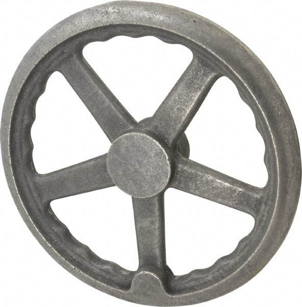 Gibraltar - 10", 3 Spoke Straight Handwheel - 2" Hub, Cast Iron, Plain Finish - Apex Tool & Supply