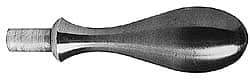 Gibraltar - 1/2" Press Fit Stem, Fixed Handwheel & Machine Handle - Carbon Steel Bulb Shape Handle, 15/16" Long Carbon Steel Stem, 5" OAL - Apex Tool & Supply