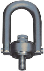 Jergens - 4,000 Lb Load Capacity Safety Engineered Center Pull Hoist Ring - 60 Ft/Lb Torque, 5/8 - 11 Thread, Alloy Steel - Apex Tool & Supply