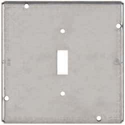 Cooper Crouse-Hinds - Electrical Outlet Box Steel Square Surface Cover - Apex Tool & Supply