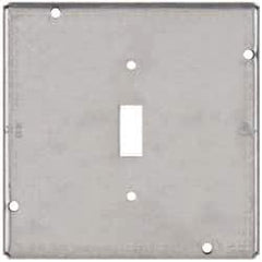 Cooper Crouse-Hinds - Electrical Outlet Box Steel Square Surface Cover - Apex Tool & Supply
