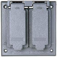 Cooper Crouse-Hinds - Electrical Outlet Box Aluminum Weatherproof Cover - Includes Gasket - Apex Tool & Supply