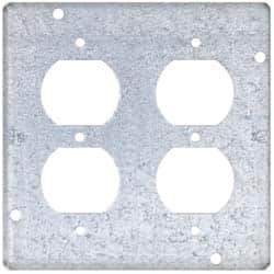 Cooper Crouse-Hinds - Electrical Outlet Box Steel Square Surface Cover - Apex Tool & Supply