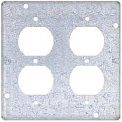 Cooper Crouse-Hinds - Electrical Outlet Box Steel Square Surface Cover - Apex Tool & Supply