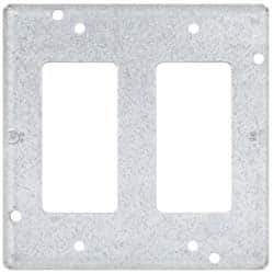 Cooper Crouse-Hinds - Electrical Outlet Box Steel Square Surface Cover - Apex Tool & Supply
