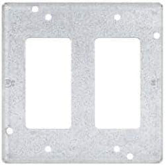 Cooper Crouse-Hinds - Electrical Outlet Box Steel Square Surface Cover - Apex Tool & Supply