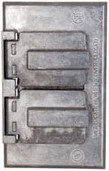 Cooper Crouse-Hinds - Electrical Outlet Box Aluminum Weatherproof Cover - Includes Gasket - Apex Tool & Supply