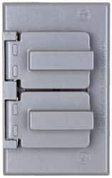 Cooper Crouse-Hinds - Electrical Outlet Box Aluminum Weatherproof Cover - Includes Gasket - Apex Tool & Supply