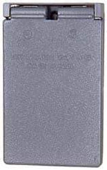 Cooper Crouse-Hinds - Electrical Outlet Box Aluminum Weatherproof Cover - Includes Gasket - Apex Tool & Supply