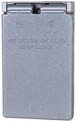 Cooper Crouse-Hinds - Electrical Outlet Box Aluminum Weatherproof Cover - Includes Gasket - Apex Tool & Supply