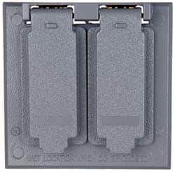 Cooper Crouse-Hinds - Electrical Outlet Box Aluminum Weatherproof Cover - Includes Gasket - Apex Tool & Supply