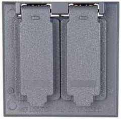 Cooper Crouse-Hinds - Electrical Outlet Box Aluminum Weatherproof Cover - Includes Gasket - Apex Tool & Supply