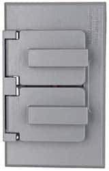 Cooper Crouse-Hinds - Electrical Outlet Box Aluminum Weatherproof Cover - Includes Gasket - Apex Tool & Supply