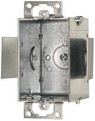 Cooper Crouse-Hinds - 1 Gang, (4) 1/2" Knockouts, Steel Rectangle Switch Box - 3" Overall Height x 2" Overall Width x 2-1/2" Overall Depth - Apex Tool & Supply
