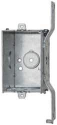 Cooper Crouse-Hinds - 1 Gang, (7) 1/2" Knockouts, Steel Rectangle Switch Box - 3" Overall Height x 2" Overall Width x 2-1/2" Overall Depth - Apex Tool & Supply