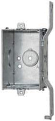 Cooper Crouse-Hinds - 1 Gang, (7) 1/2" Knockouts, Steel Rectangle Switch Box - 3" Overall Height x 2" Overall Width x 2-1/2" Overall Depth - Apex Tool & Supply