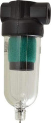 Norgren - 1/8" Port Coalescing Filter - Polycarbonate Bowl, Manual Drain, 150 Max psi, 0.01 Micron Rating, 1.63" Wide x 4-1/4" High - Apex Tool & Supply