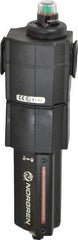 Norgren - 3/4" Port Coalescing Filter - Aluminum Bowl, Automatic Drain, 250 Max psi, 0.01 Micron Rating, 3.15" Wide x 11.4" High - Apex Tool & Supply