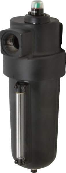 Norgren - 1" Port Coalescing Filter - Aluminum Bowl, Automatic Drain, 250 Max psi, 0.01 Micron Rating, 4-3/4" Wide x 13-1/4" High - Apex Tool & Supply