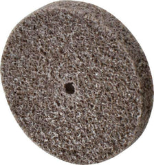 3M - 1-1/2" Diam, 1/4" Face Width, 1/8" Center Hole, Fine Grade, Aluminum Oxide Deburring Wheel - Unitized, Medium Density 5 Grade, 30,100 RPM - Apex Tool & Supply