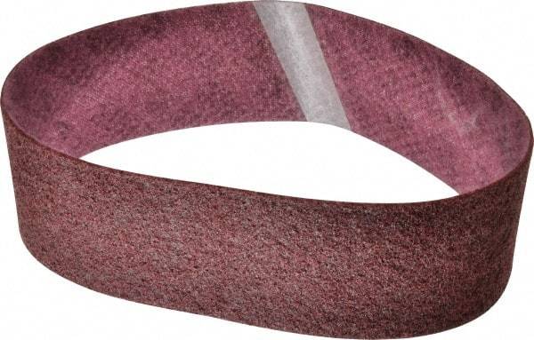3M - 4" Wide x 36" OAL, Aluminum Oxide Abrasive Belt - Aluminum Oxide, Medium, Nonwoven, Series SC-BS - Apex Tool & Supply