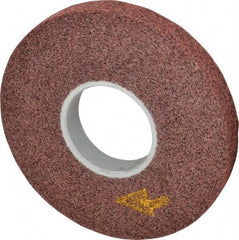 3M - 8" Diam, 1" Face Width, 3" Center Hole, Medium Grade, Aluminum Oxide Deburring Wheel - Convolute, Soft Density 4 Grade, 4,500 RPM - Apex Tool & Supply