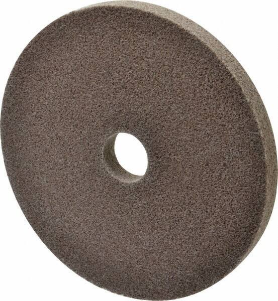 3M - 6" Diam, 1/2" Face Width, 1" Center Hole, Fine Grade, Aluminum Oxide Deburring Wheel - Unitized, Medium Density 5 Grade, 7,500 RPM - Apex Tool & Supply