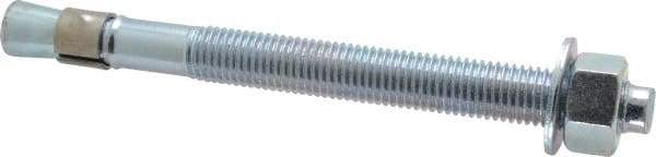 Red Head - 3/4 Inch Diameter, 3/4-10 Inch Thread, 8-1/2 Inch Overall Length, Grade 3, Wedge Expansion Concrete Anchor - Steel, Zinc Plated, 5-3/8 Inch Thread Length, Tie Wire Head, 3/4 Inch Drill - Apex Tool & Supply