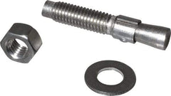 Red Head - 1/2" Diam, 1/2" Drill, 2-3/4" OAL, 2" Min Embedment Wedge Expansion Concrete Anchor - 304 Stainless Steel, Hex Nut Head, Hex Drive, 1-1/4" Thread Length - Apex Tool & Supply