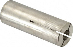 Red Head - 7/8" Diam, 7/8" Drill, 1-1/2" Min Embedment Drop-In Concrete Anchor - 303, 18-8 Stainless Steel, Slotted Drive, 1" Thread Length - Apex Tool & Supply
