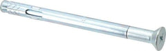 Red Head - 3/8" Diam, 3/8" Drill, 5" OAL, Sleeve Concrete Anchor - Steel, Zinc-Plated Finish, Flat Head, Phillips Drive - Apex Tool & Supply