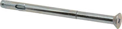 Red Head - 3/8" Diam, 3/8" Drill, 6" OAL, 1-5/8" Min Embedment Sleeve Concrete Anchor - Steel, Zinc-Plated Finish, Flat Head, Phillips Drive - Apex Tool & Supply