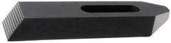 Gibraltar - M12mm Stud, Steel, Plain Strap Clamp - 18mm Travel, 64mm OAL x 29mm Wide x 13mm High, Black Oxide Finish, Tapered Nose - Apex Tool & Supply