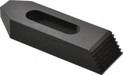 TE-CO - 1/2" Stud, Steel, Plain Strap Clamp - 1-5/16" Travel, 4" OAL x 1-1/4" Wide x 3/4" High, Black Oxide Finish, Tapered Nose - Apex Tool & Supply