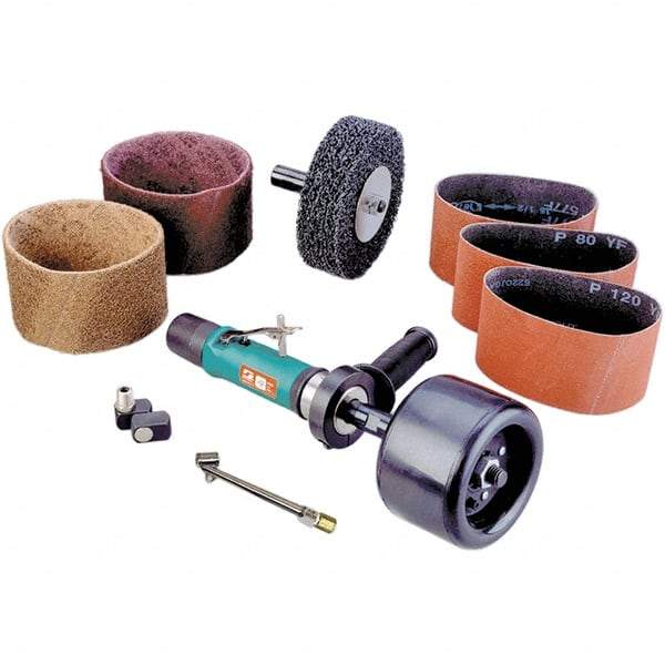 Dynabrade - 0.7 hp, 3,400 RPM Finishing Sander - 35 CFM Air Consumption, 6.21 bar Air Pressure, 1/4 NPT Inlet - Apex Tool & Supply