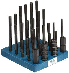 TE-CO - 41 Piece, 1/2-13 Stud, T Nut & Stud Kit - 3, 4, 5, 6, 7, 8" Stud Lengths - Apex Tool & Supply