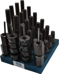 TE-CO - 41 Piece, 3/4-10 Stud, T Nut & Stud Kit - 3, 4, 5, 6, 7, 8" Stud Lengths - Apex Tool & Supply