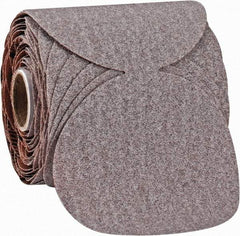 Norton - 3-1/2" Diam, 80 Grit Aluminum Oxide Adhesive PSA Disc - Coarse Grade, Natural, B Weighted Backing, Flexible - Apex Tool & Supply